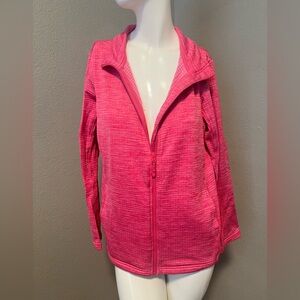 32 Degrees Heat Women”s  Pink LS Full - Zip Active Waffle Thermal Jacket Size L